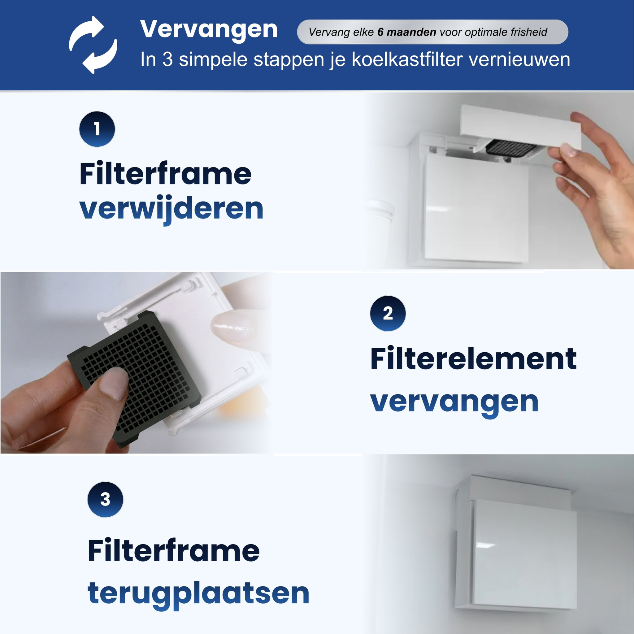 Hoe vervang ik het koolstoffilter van mijn Liebherr koelkast?