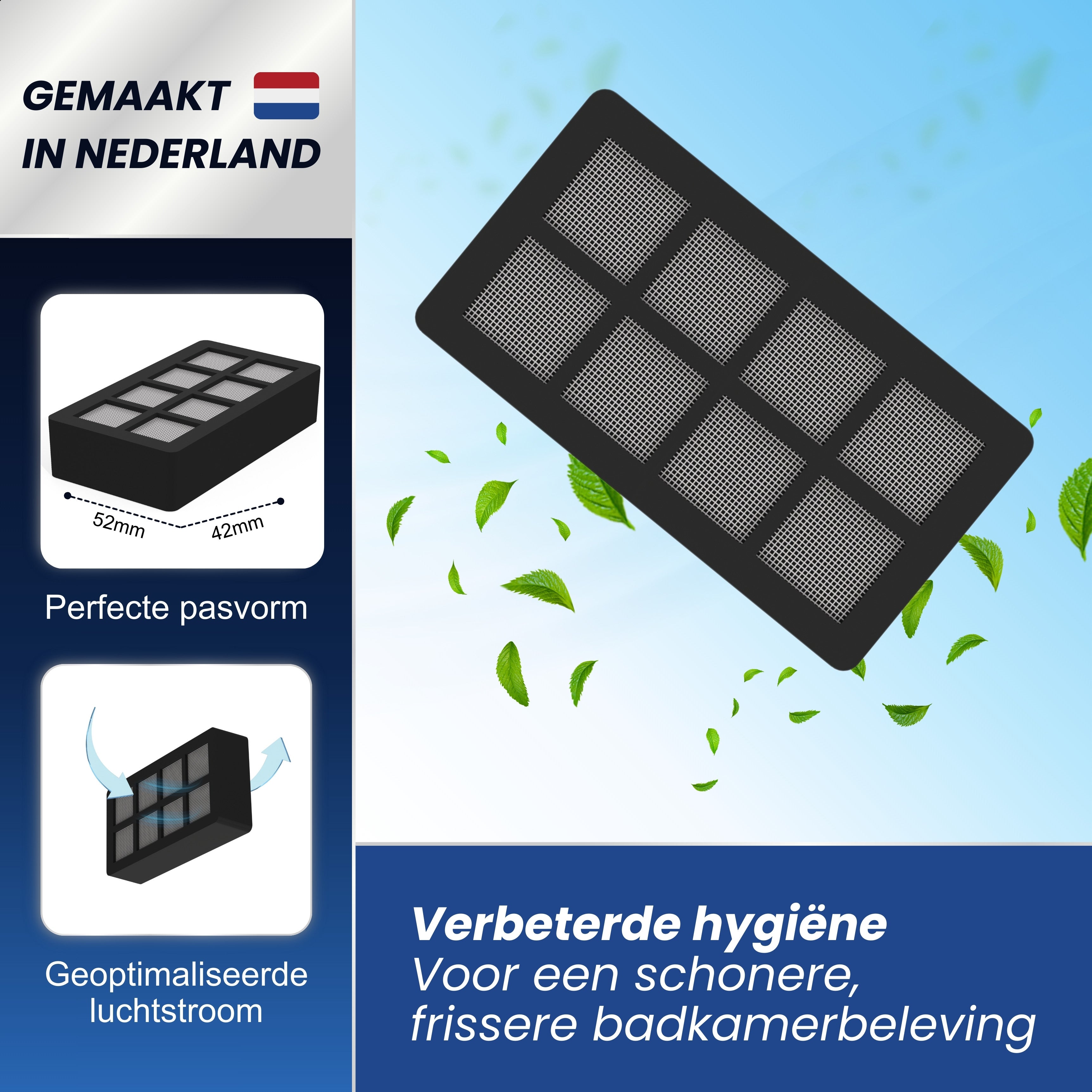 Karbo® Actief koolstoffilter geschikt voor Geberit Sigma 40 DuoFresh Bedieningspaneel