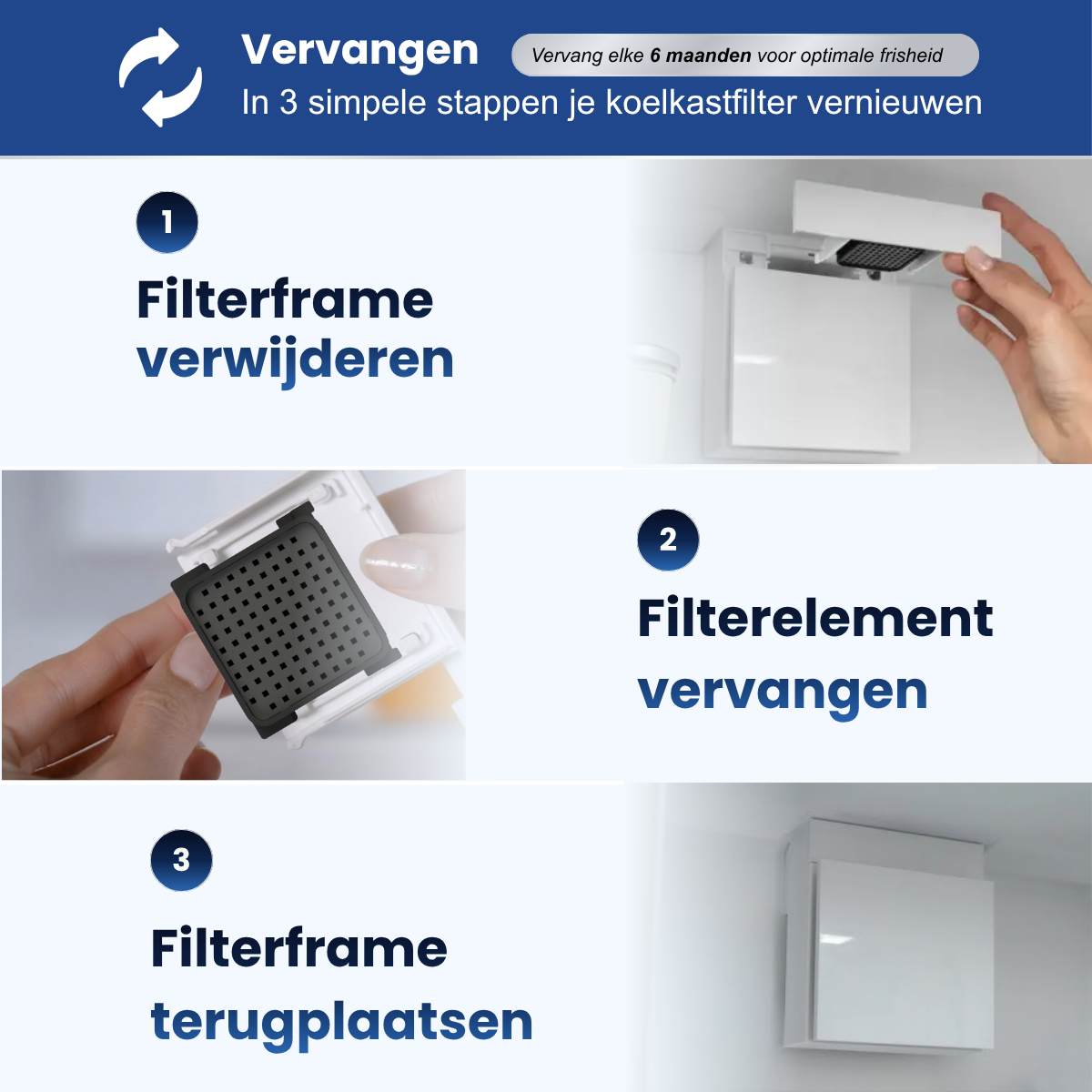 Karbo® Actief koolstoffilter geschikt voor Liebherr koelkast (2-pack)